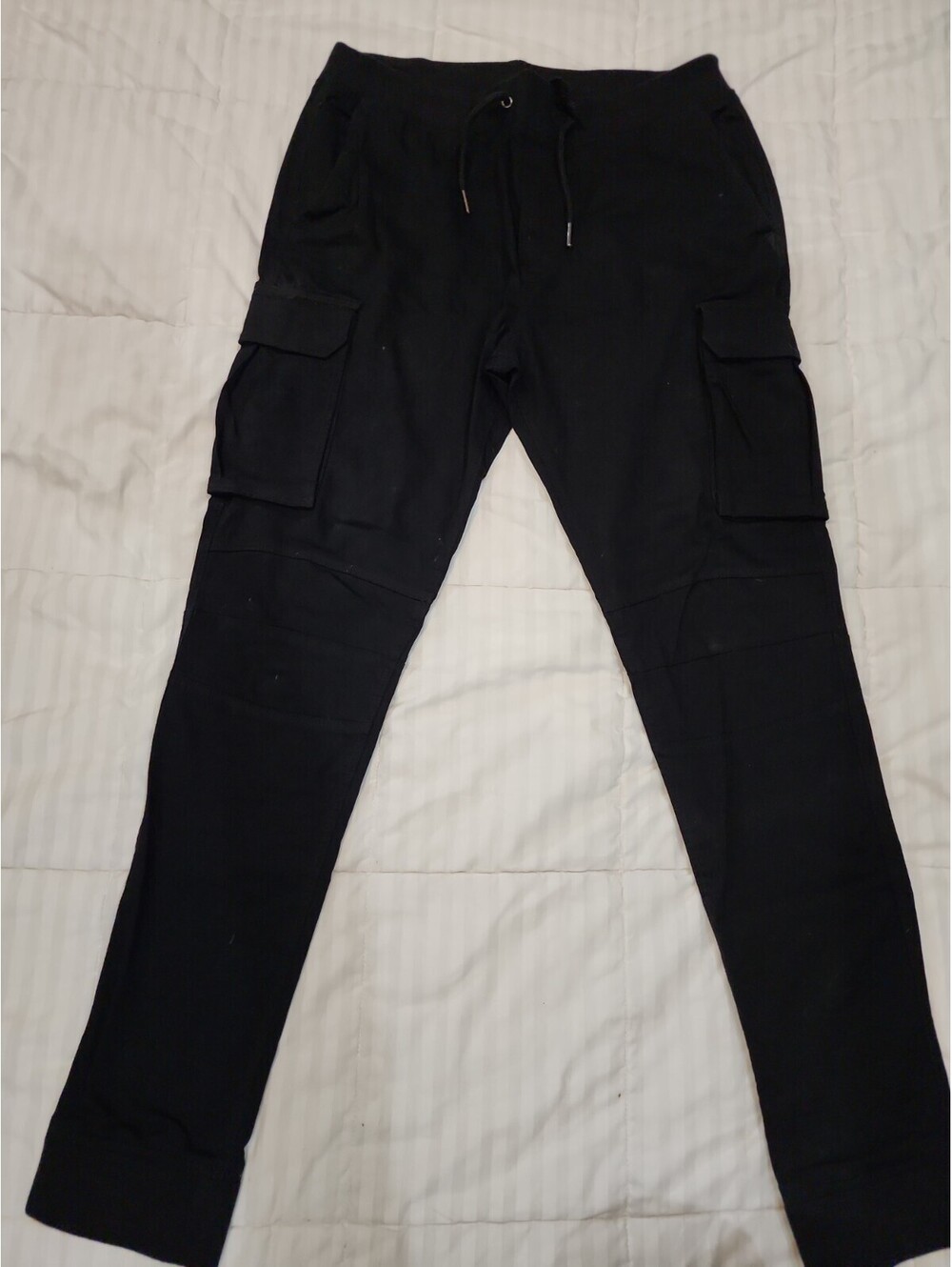 Divided Skinny Fif Coupe H&M SZ M Black CARGO PAINTS COTTON RN#101256